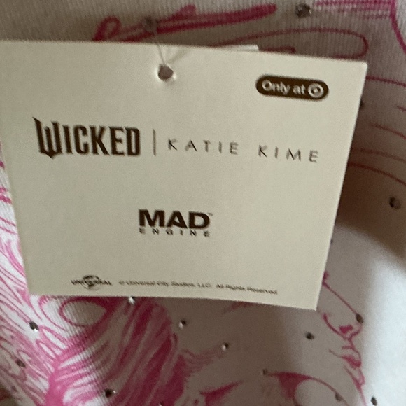 NWT Wicked Katie Kime Good Bad Graphic Pullover Sweatshirt Cream - Picture 3 of 5